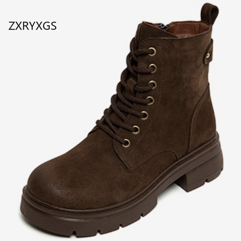 ZXRYXGS Sepatu Bot Kulit Matte - Crossfit Youtube ulasan dan harga