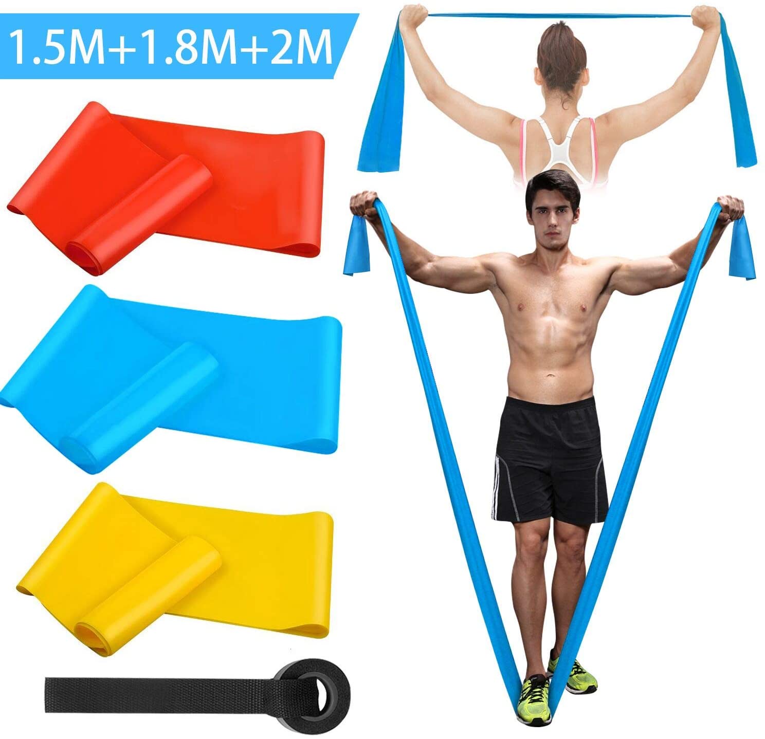 Pita Kebugaran Elastis 3 Buah  - Crossfit Workout Gear ulasan dan harga