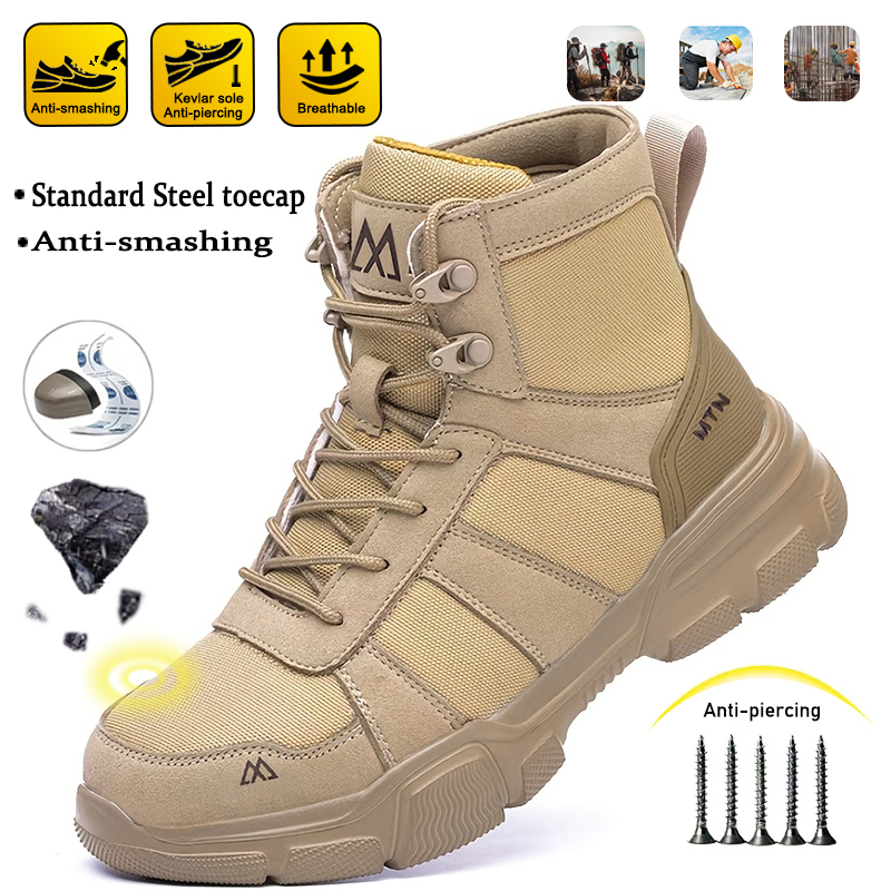Sepatu Bot Tambang Anti Bentur - Crossfit Male ulasan dan harga
