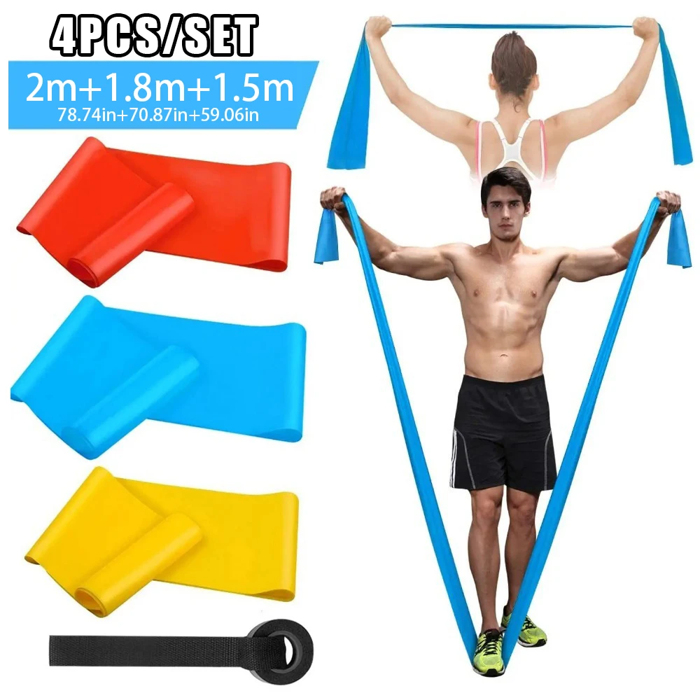 4 Buah/Set Pita Kebugaran Elas - Crossfit Workout Gear ulasan dan harga